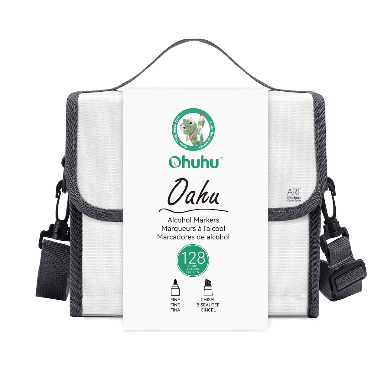 Ohuhu® Oahu 128 Colour Basic Alcohol Markers